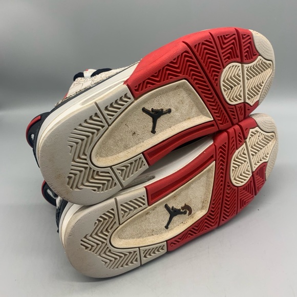 Nike Air Jordan GS Dub Zero Black White Red Varsity Size 4Y - Picture 6 of 7